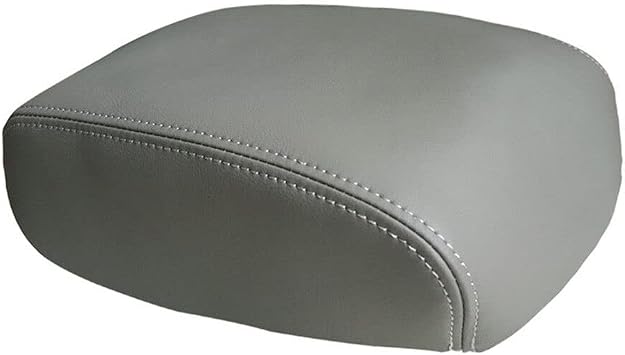 Gray Leather Center Console Lid Armrest Case for Honda Ridgeline 2006-2014