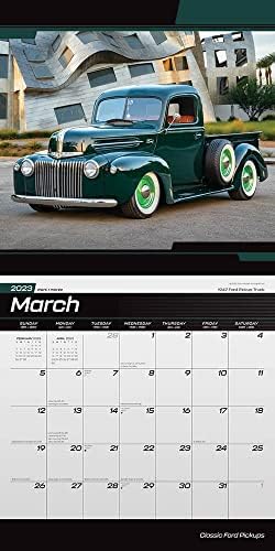 Classic Ford Pickups OFFICIAL | 2023 12 x 24 Inch Monthly Square Wall Calendar | Foil Stamped Cover and Stickers | StarGifts | Motor Truck