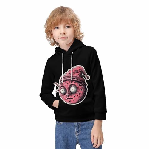 Sweat-shirt monstre imprimé 3D cartoon pull durable avec poche pour enfants