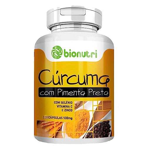 Cúrcuma com Pimenta Preta 120 Caps 500mg - Bionutri