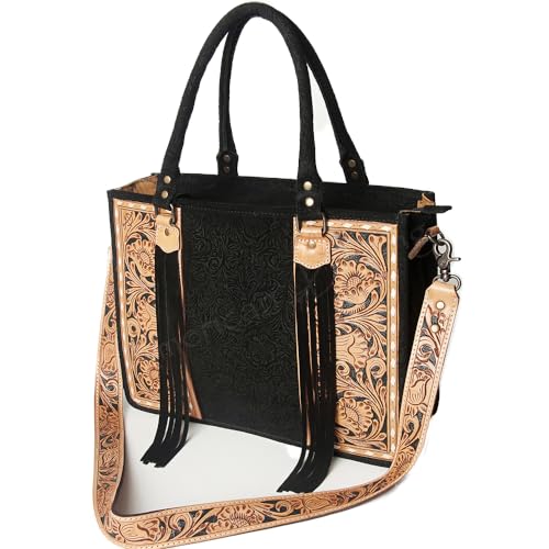 American Darling Briefcase Hand Tooled Embossed Genuine