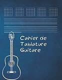 Cahier de musique pour guitare: 7 tablatures et 6 diagrammes d'accords par page | 110 pages vierges-Tablatures et Portées | Couverture moderne | ... création musicale | DIAGRAMMES ET PARTITIONS