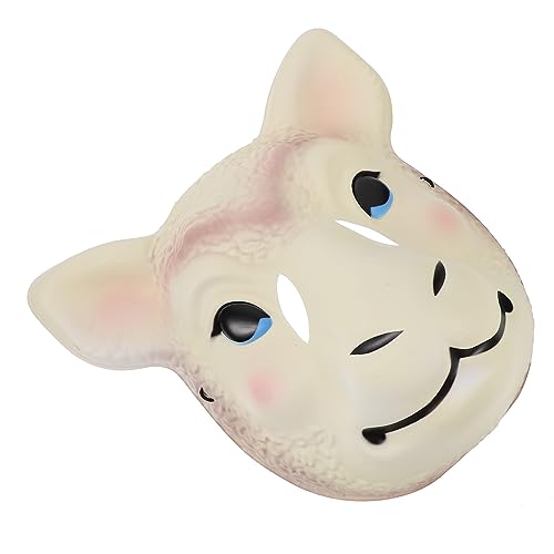 GALPADA máscara de cabeza de oveja animal de oveja máscara de cordero adulto accesorios halloween complementos halloween disfraz de completa máscara de oveja