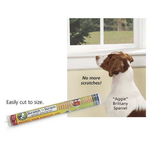 Scratch N Scram - Stops Dog Scratches on Doors. Protects Surfaces. Peel, Stick Protect!