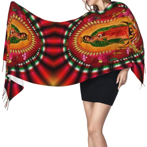 Scarf Soft Fringed Warm Scarf Long Shawl Wraps For Women3