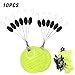 Jynqra 10Grop Spaces Bean Fishing Bobbers Stoppers Float Sinkers Stops for Fishing Line Float Stop Stoppers