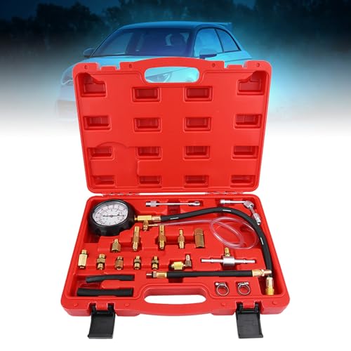 TU-114 Fuel Pressure Test Kit for Petrol & Engines, Diagnostic Pump Tester Tool
