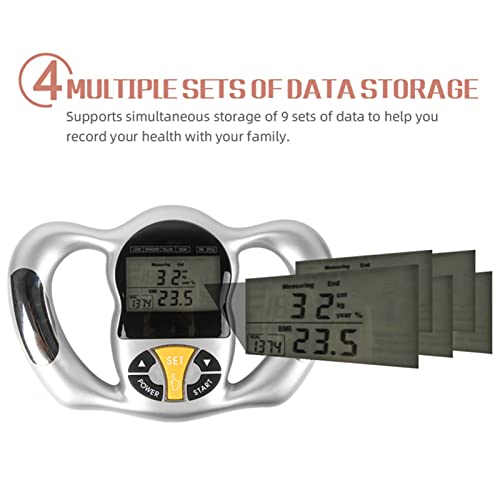 Hand-gehouden 6seconds lichaamsvet meetinstrument meetinstrument BMI Meter Gezondheidsvet Analyzer Monitor vet Meet - Image 7