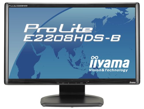 Iiyama ProLite E2208HDD 55,8 cm (22 Zoll) TFT-Monitor (1920 x 1080 Pixel, Audio) schwarz