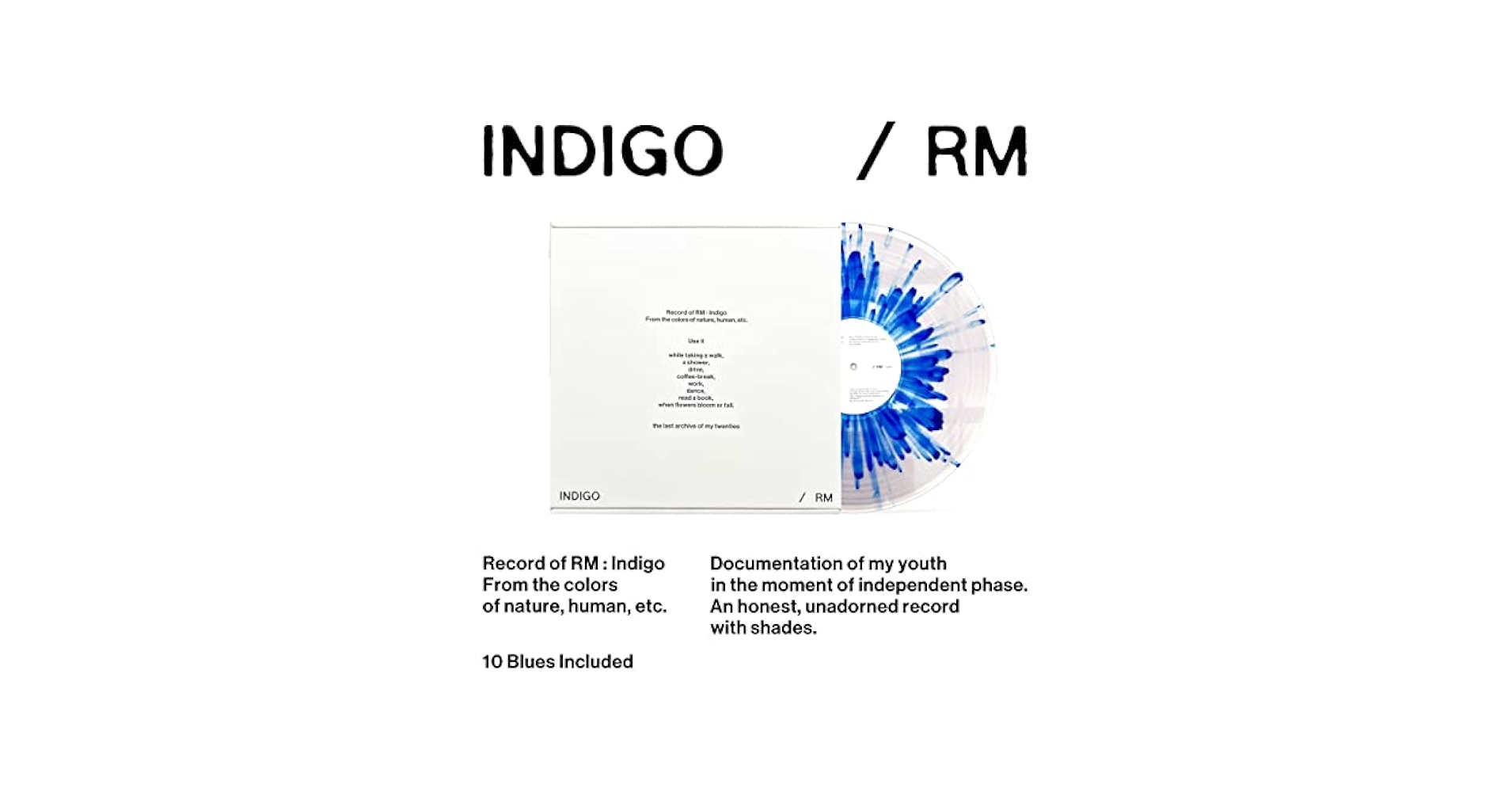 RM (BTS) - 'Indigo' [LP] - Amazon.com Music