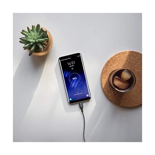 AVIWIS USB C Kabel [2Stück 2M] 3A Ladekabel USB C Nylon USB Typ C Kabel Schnellladekabel für Samsung Galaxy A21 A20 A12… – Bild 7