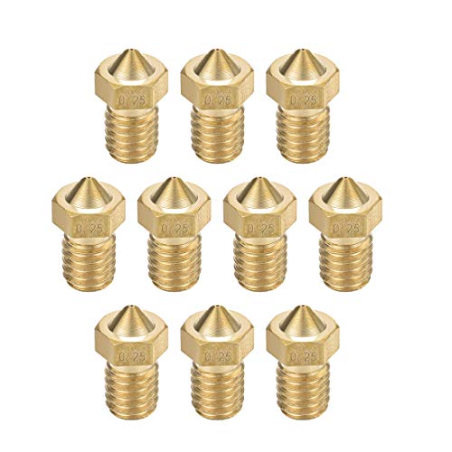 Buses imprimante 3D 0,25 mm laiton premium uxcell pour extrudeur V6 1,75 mm
