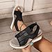 Imagen de liangp Mujer Casual Stretch Mesh Slope Bottom Zapatos Romanos Moda Verano Sandalias Zapatos Mujer Zapatos Mujer Zapatillas Originales Zapatos Mujer 40