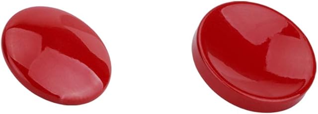 JJC SRB Soft Release Button for Cameras with a Shutter Release Socket (Convex/Concave Surface Pack) Dark Red Kit