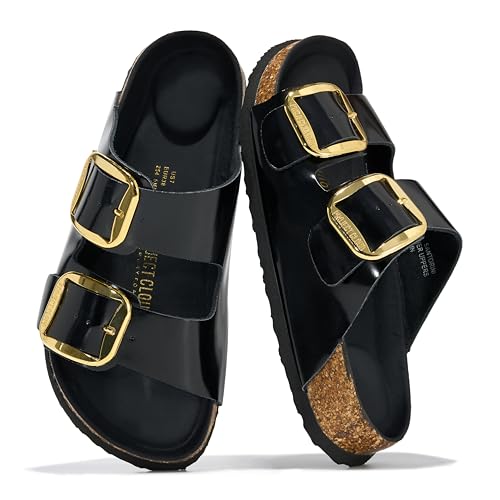 Image of Project Cloud 100% Genuine Leather Footbed Sandals for Women 2026 Comfortable Beach Essentials Womens Sandals Memory Foam Vacation Essentials Slides for Women Footwear (Santorini)