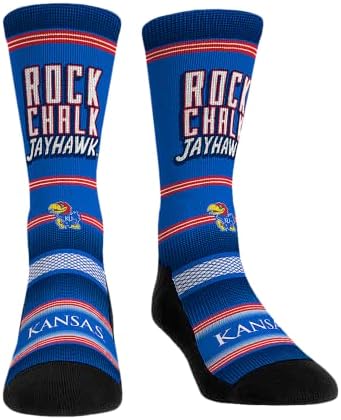 Rock 'Em NCAA Kansas Jayhawks - Rock Chalk, Jayhawk Socks image 2