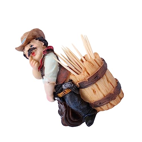 Alipis 1pc Box Resin Toothpick Holder with Unique Pirate Design Creative Toothpick Container for Home Decor and Adornment for Dining Tables and Kitchens