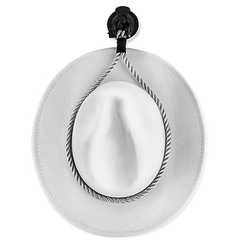 Hat Mount for Truck, Cowboy Hat Holder to Fix Cowboy Hat & Keep Hat Shape Cowboy Hat Rack for Car Vehicle Car Accessories (Grey)