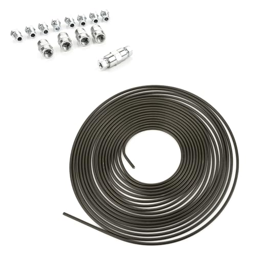 LST 10m Bremsleitung pulverbeschichtet Bremsrohr Stahl Ø 4,75mm mit Verbinder