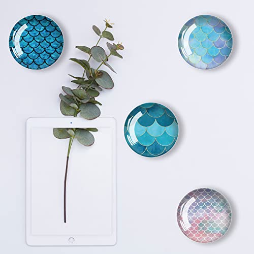 Imanes decorativos redondos de vidrio para refrigerador, pack 12 miniatura 4