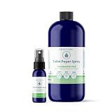 PRISTINE Toilet Paper Spray - As Seen on Shark Tank, More Natural Personal Cleansing Wipe Alternative, Spray Toilet Paper to Create Flushable Wipe, Fragrance Free 1 oz & 32 oz Bundle