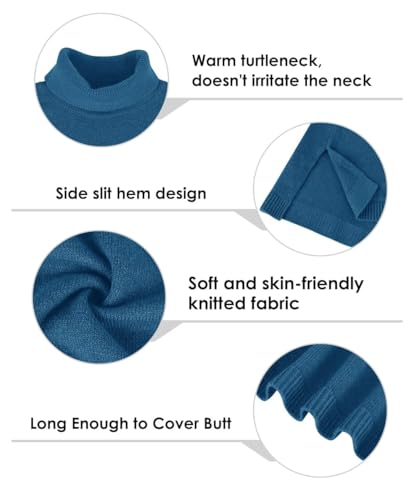 Image of TIYOMI Plus Size Sweater Tops for Women Turtleneck Warm Pullover XL-5XL
