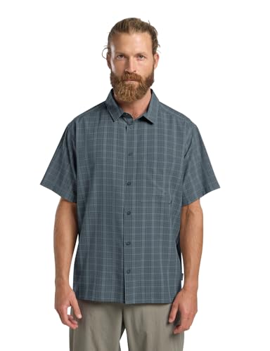 Jack Wolfskin Herren Meseta Shirt Hemd Check Dark Navy XL EU