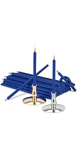 Ner Mitzvah Bougies Hanouka Longues - Sans Gouttes Hanukkah Candles Bougie Hanouka De Taille
