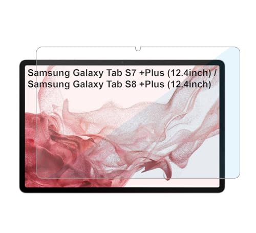 Image of CEDO Samsung Galaxy Tab S7 Plus / S8 Plus (12.4 inch) Tempered Glass | Screen Protector Glass (Transparent)