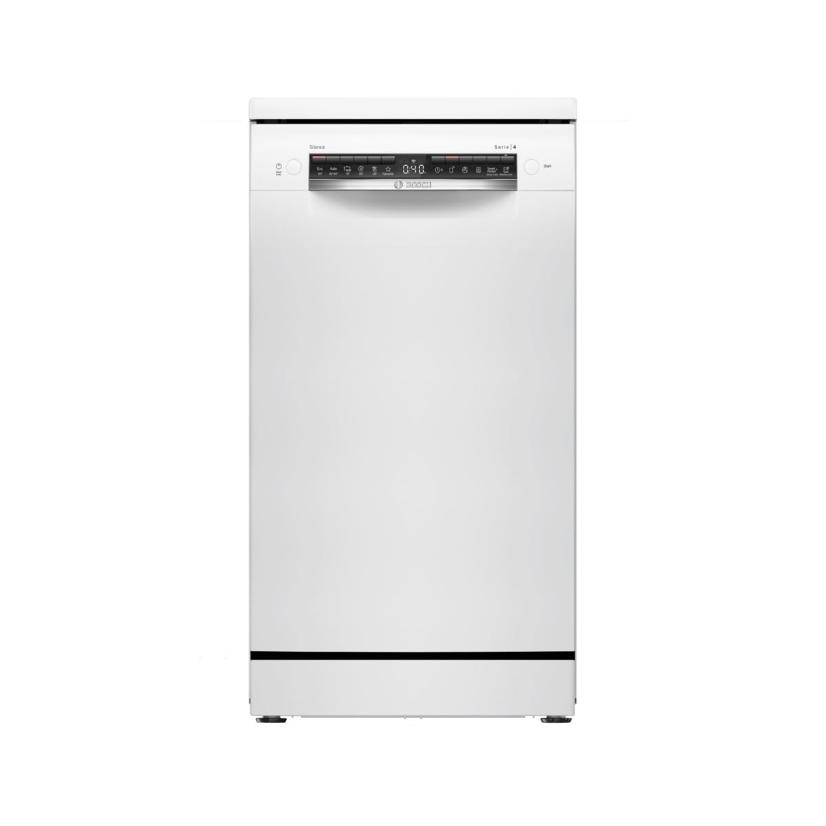 Bosch SPS4EMW61E, Serie 4, Lavavajillas 45cm, Posición libre, Blanco