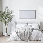Artificial Olive Tree 7FT, Indoor Fake Silk Plant with Realistic Trunk, Leaves, Fruits and White Planter, Faux Potted Tree for Home Decor and Housewarming Gift, 1 Pack - Image 5