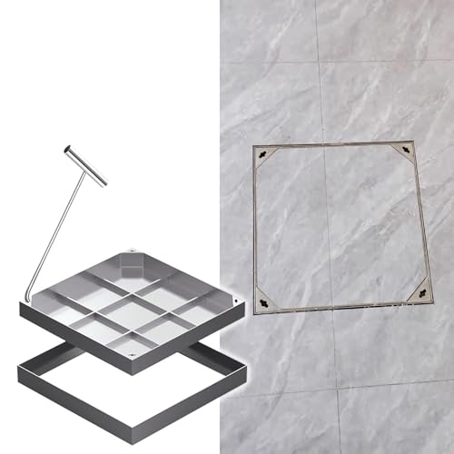 Couvercle de fosse septique carre en acier pour drainage de jardin