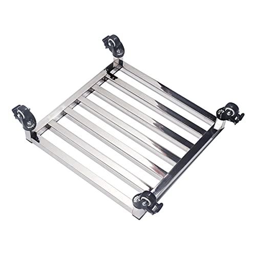 Support à plantes en acier inoxydable avec roulettes chariot robuste intérieur