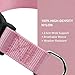 Zensun Dog Collar, Adjustable Safety Nylon Collar, Suitable for Medium to Large Dogs, PET Adjustable Shock-Absorbing Collar, Pink