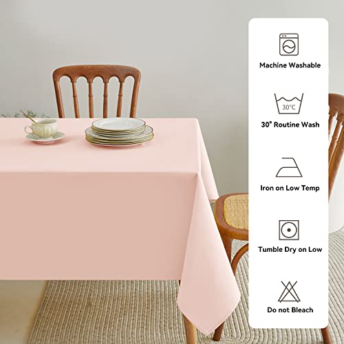 Romanstile Rectangle Tablecloth - Waterproof and Wrinkle Resistant Washable Polyester Table Cloth for Kitchen Dining/Party/Wedding Indoor and Outdoor Use (60 x 120 inch, Pink) by Romanstile - Image 7
