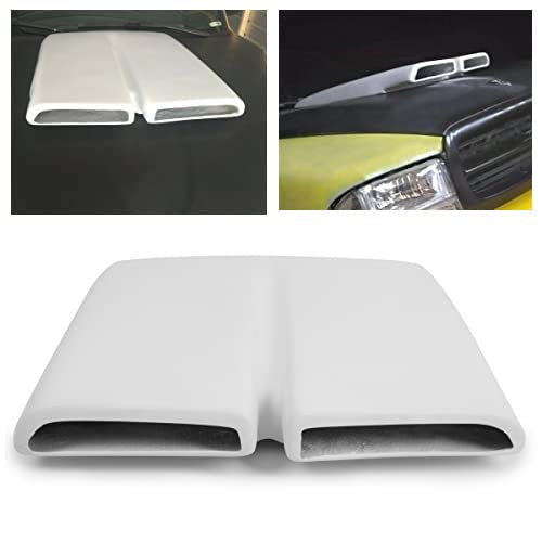 ECOTRIC Fiberglass Hood Scoop Compatible with 1970-1976 Plymouth Duster, Fiberglass Hood Scoop Molding Bezel