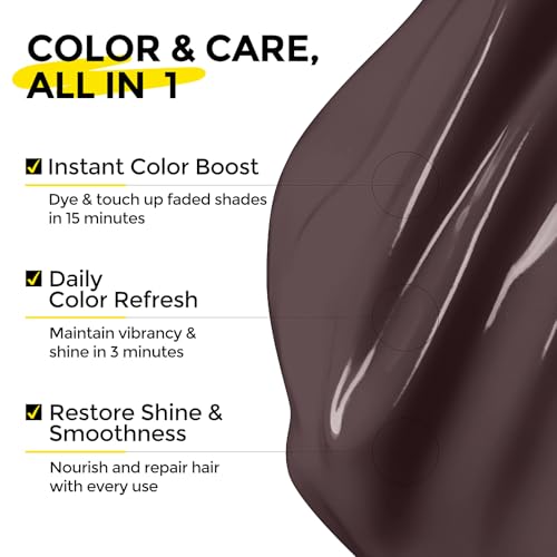 Image of COLORLOMO Color Depositing Conditioner, Semi Permanent Hair Color for Bleached, Highlighted & Color-Treated Hair, Hydrating Formula with Shea Butter & Almond Oil, 6oz-Light Ash Brown