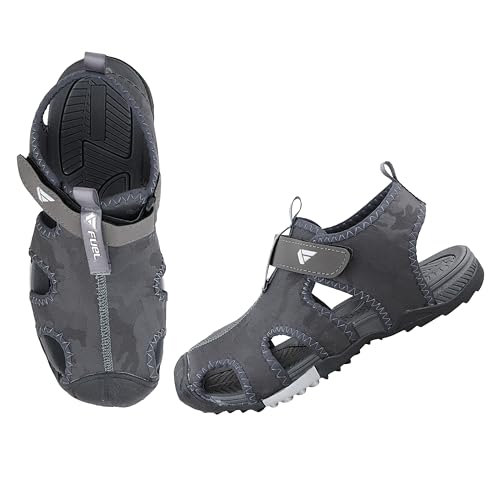 Image of FUEL Fisherman Sandals for Men Comfortable, Flexible & Breathable Stylish Casual Sandals Protective Bump Toe Perfect Outdoor Beach Anti-Skid Sports Footwear For Gents (Soldier-12)