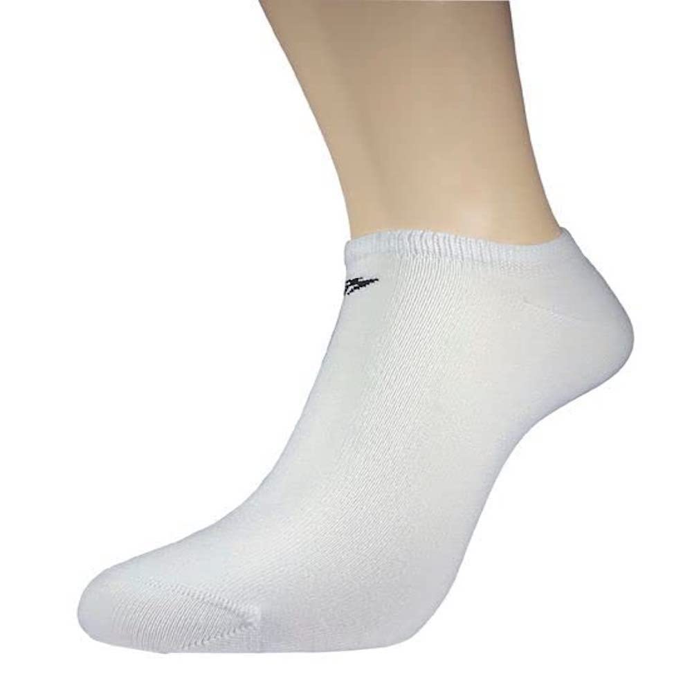 Puresox Socklet Low Fit Sport Sock, Running Gym Cycling Everyday Walking Sock 5 Pack White Youth Size 9-3.5