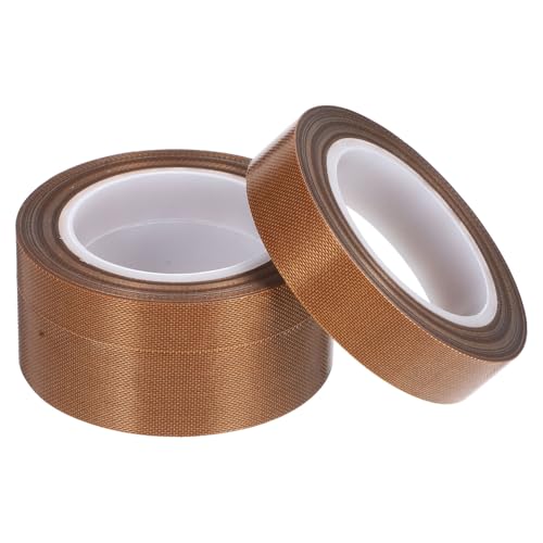 STOBAZA 3 Rolls Vacuum Sealer Tapes High Temperature Insulation Sealing Tape Heat Resistant for Food Storage Thickness for Various Surfaces