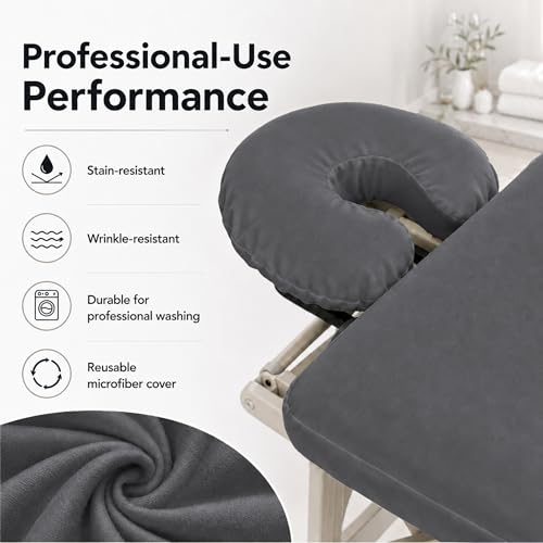 Fundas de microfibra para spa y centros de fisioterapia ForPro gris transpirable 6