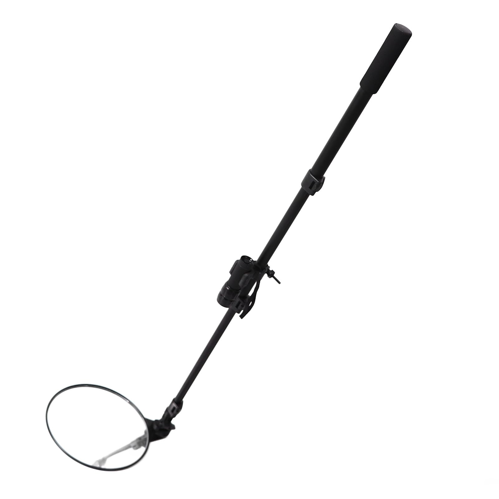 Espejo de Inspección Debajo del Vehículo, Espejo de Inspección Debajo del Automóvil de 20 Cm de Diámetro con Gran Angular de Visión de 360°, Herramienta de Espejo Mecánico Largo