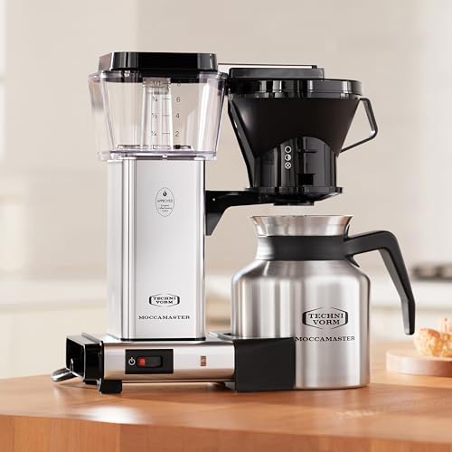 Image of Technivorm Moccamaster 79212 KBTS Coffee Brewer, 32 oz, Polished Silver