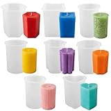 Cadeau Parfait: Cet ensemble de moules en silicone est le cadeau parfait pour les amateurs faits à la main. Vous pouvez fabriquer vos propres bougies ou savon comme cadeau de bricolage pour vos amis et votre famille, ce qui est très approprié pour noël et la vie quotidienne