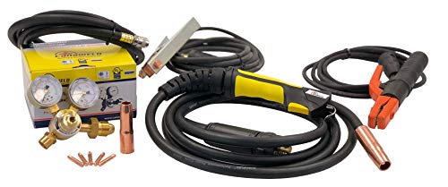 Canaweld 200 Amp Mig Stick Welding Machine Made In Canada 220 V Igbt Flux Cored Welder Inverter Detachable Torch Max Thickness 3/8" Csa/Qps Approved-(Mig Mma 201) #TOP5