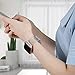 iiteeology Compatible with Apple Watch Band 46mm 45mm 44mm 42mm, Soft Glitter Clear iWatch Bands for Women Series 1-10 - Clear/Silver