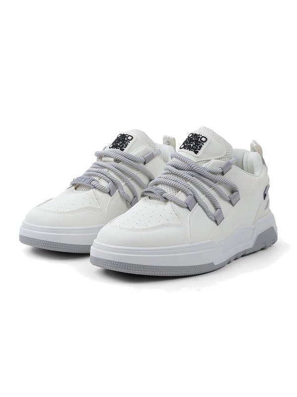 SOLETHREADS Men's White Sneakers - Image 3