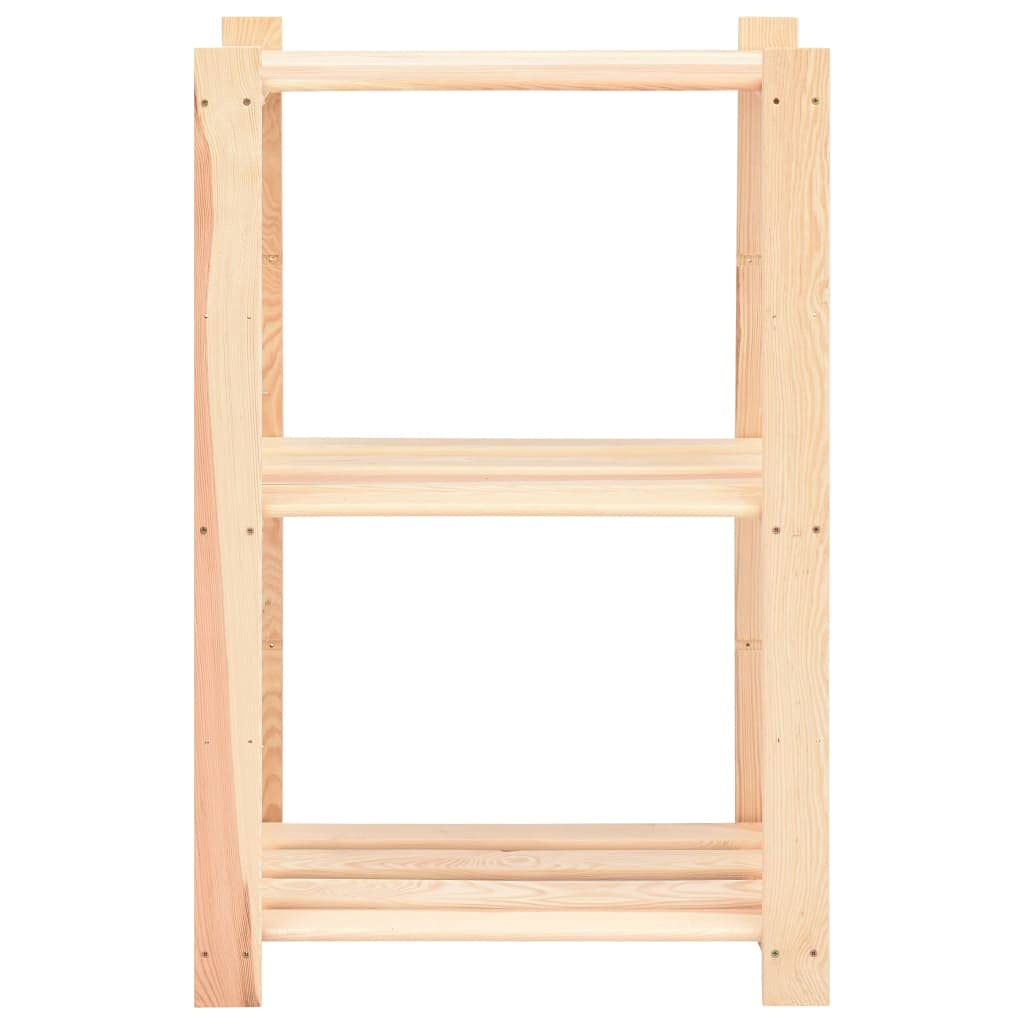 Générique Étagères de Rangement à 3 Niveaux 10 pcs 60x38x90 cm Pin 150 kg,Entreprise & Industrie,Stockage Industriel,Étagères industrielles,3051124