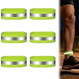 VTYTZZ 6 Stück Reflektorband,Reflektierende Armbänder,Joggen Zubehör,Reflektoren,Reflektoren Kleidung,Fur Joggen Radfahren Fahrrad Laufen Reiten Kinder Klettverschluss,Für Arme, Beine & Knöchel