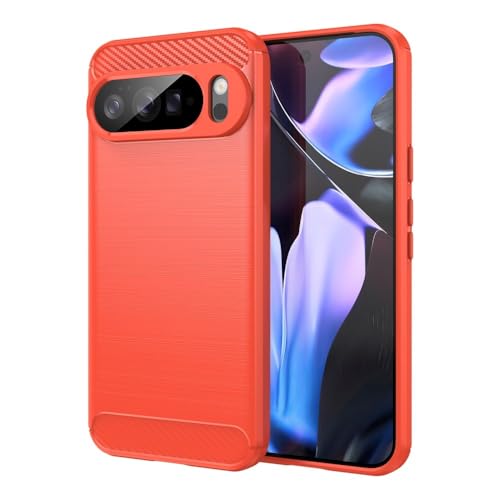 Coque Pixel 10 Pro XL Rouge Antichoc Souple et Rigide